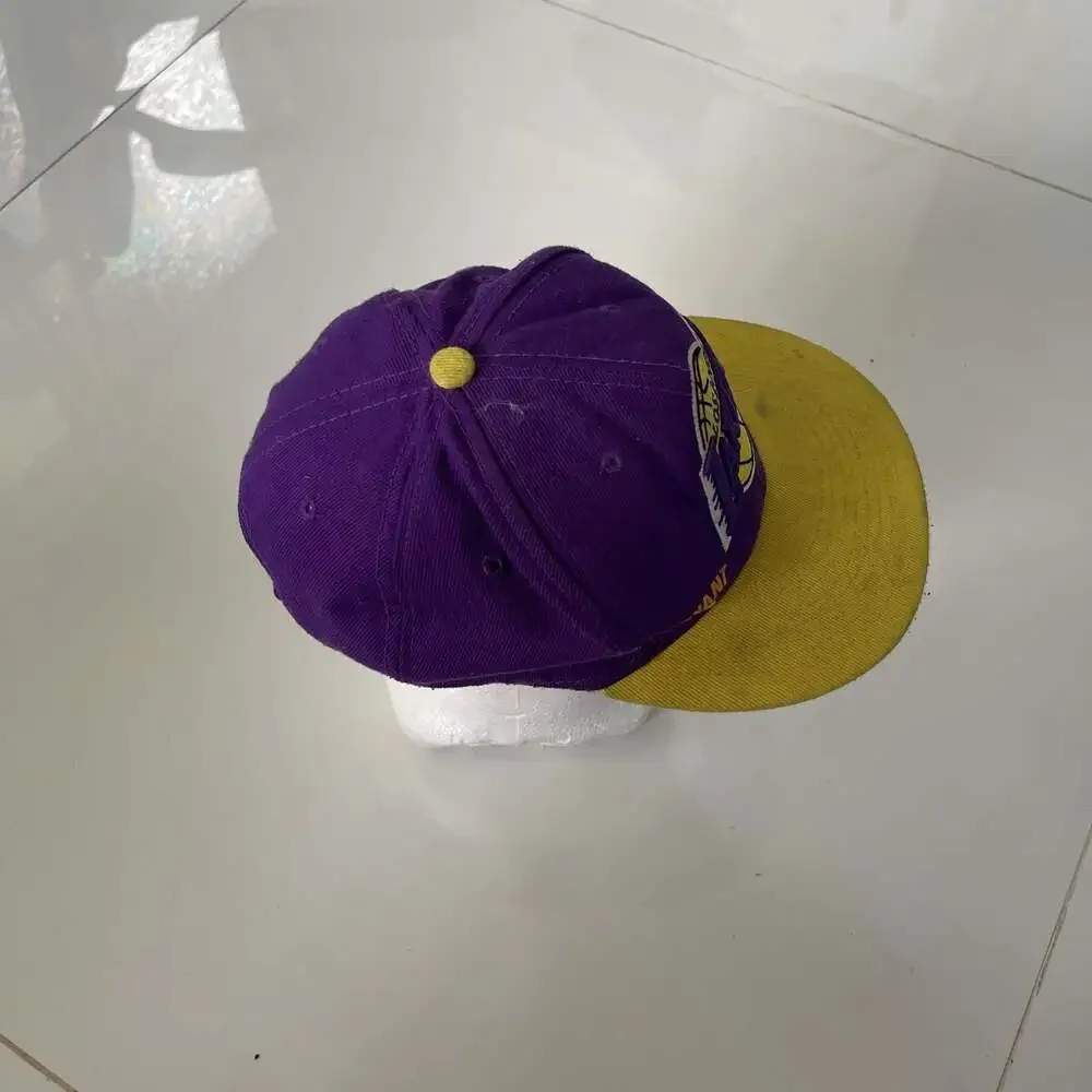 LA Lakers 24 Kobe Bryant Flat Brim Baseball Cap Hat Purple Yellow